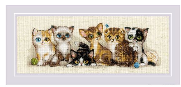 Riolis Cross Stitch Kit Kittens