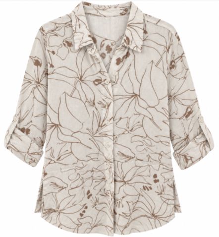 Woven Print Blouse