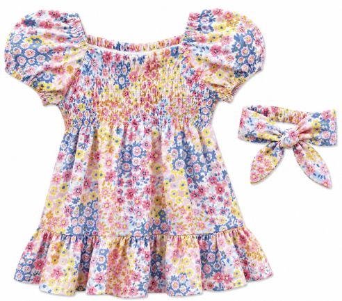 Pink Floral Dress 2pc