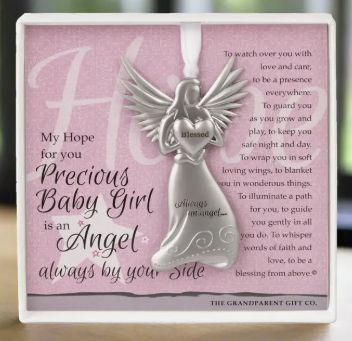 Boxed Angel Ornament - Baby Girl