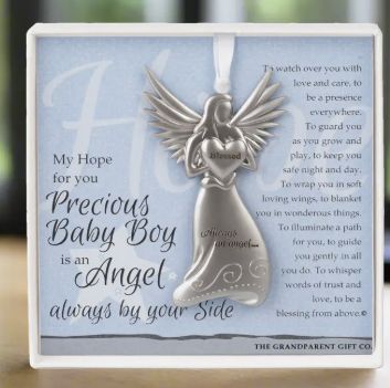 Boxed Angel Ornament - Baby Boy