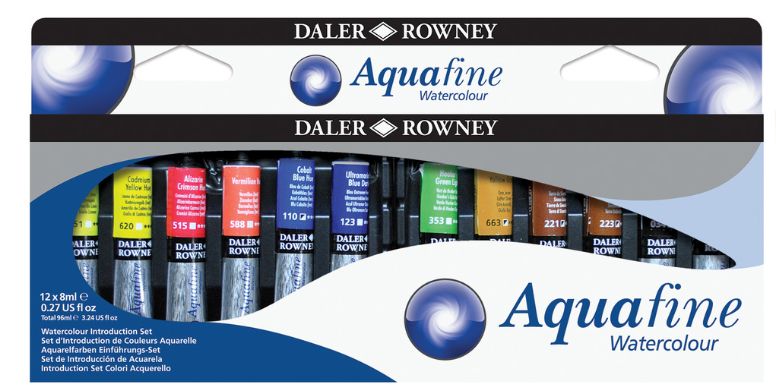 Aquafine Watercolor Introduction Set (12x8ml)