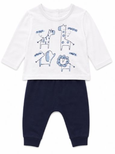 Navy Safari Pant &amp; Tee