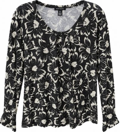 Printed U Neck