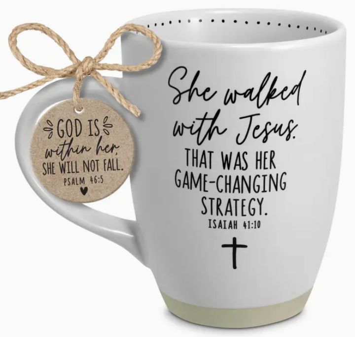 She Walked With Jesus Mug