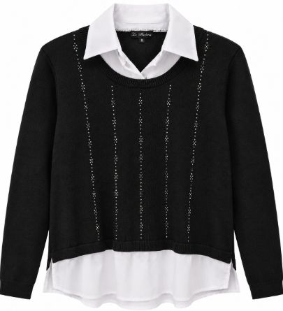Mock Layered Sweater