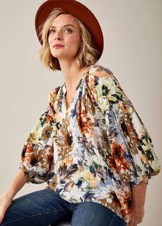 Floral Boho Top