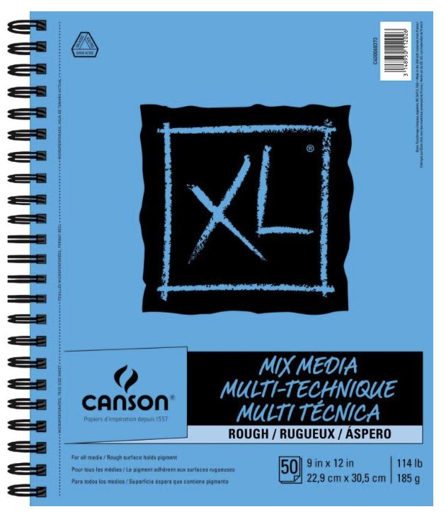 Canson XL Mixed Media Rough 9x12