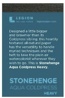 Mini Paper Pads - Stonehenge Aqua CP 300lb
