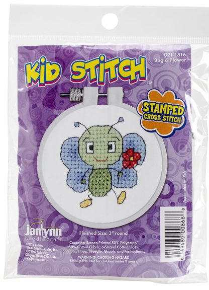 Janlynn Kid Stitch - Bug with Flower