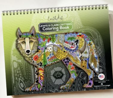 Earth Art Coloring Book - Lewis and Clark Critters