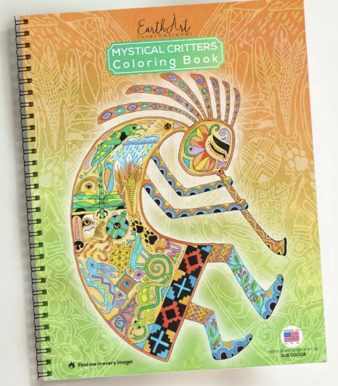 Earth Art Coloring Book - Mystical Critters
