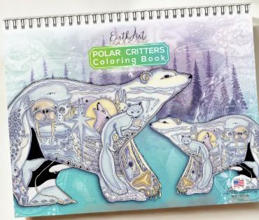 Earth Art Coloring Book - Polar Critters