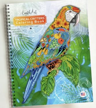 Earth Art Coloring Book - Tropical Critters
