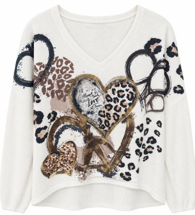 Bella Leopard Foiled Sweater