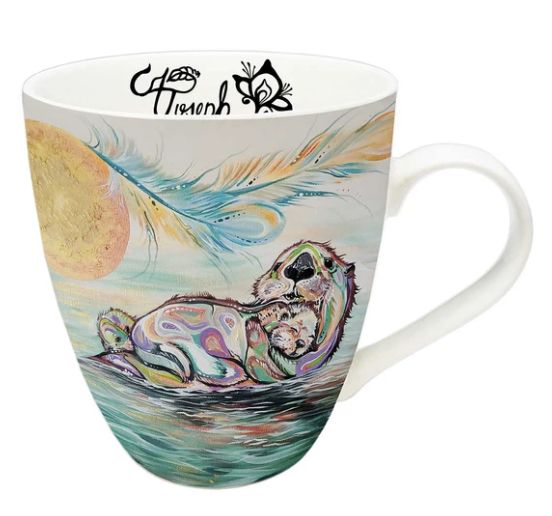 Indigenous Collection Mug Otter Family 