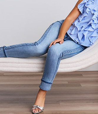 Light Blue Detail Denim