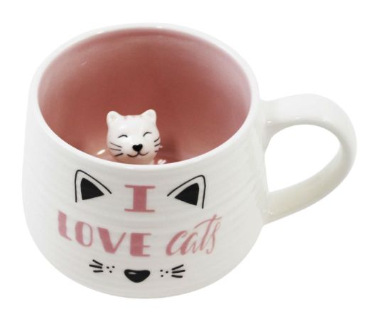 I Love Cats 3D Mug