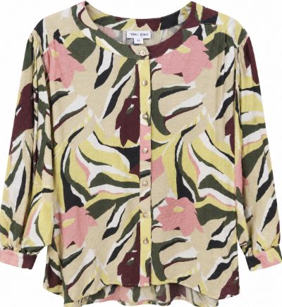 Wide Printed Dolman