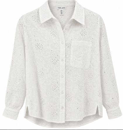 Eyelet Embroidered Top