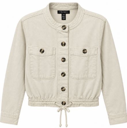 Drawcord Hem Jacket