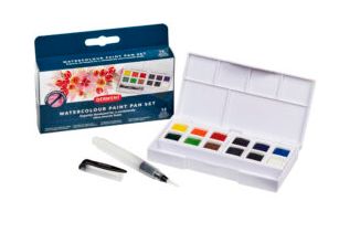 Derwent Watercolor Paint Pan Set 12pc