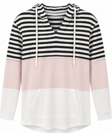 Kleio Pink Combo Hoodie