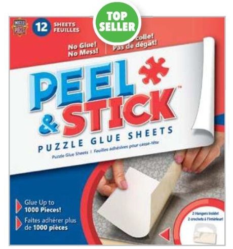 Peel and Stick Puzzle Glue Sheets 12pk