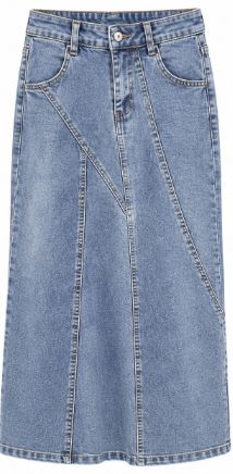 Long Denim Skirt