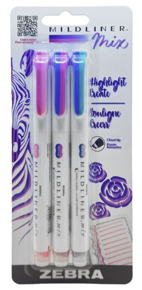 Zebra MIDLINER Mix Highlighter Set - Cool 3pc
