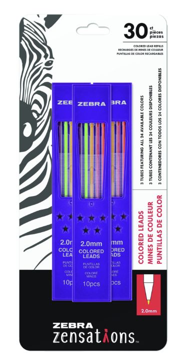 Zebra Zensations Color Pencil Refill 30ct