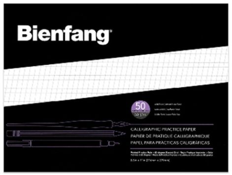 Bienfang Calligraphy Practice Paper 50 Sheets 8.5x11