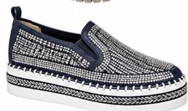 LE Navy Bling Slip On