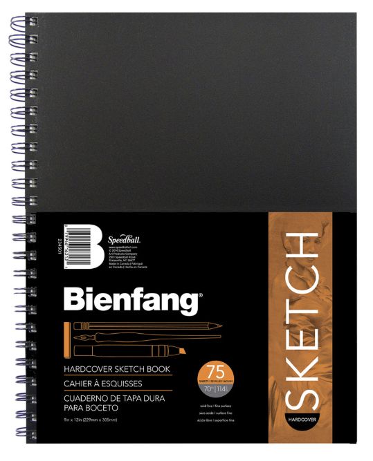 Bienfang Hard Cover Sketch Book 9x12 75 Sheets