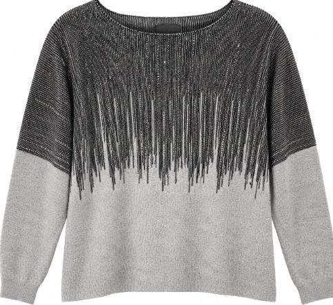 Kleio Grey Bling Top