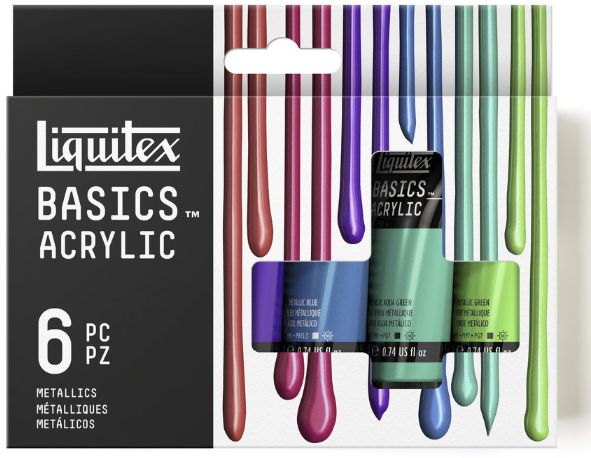 Basics Acrylic Metallic Set 6x22ml
