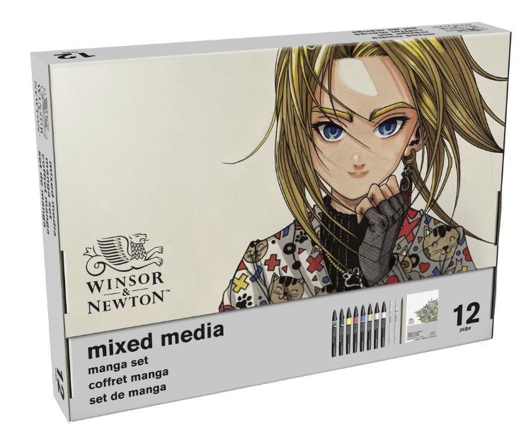 Windsor Newton Mixed Media Manga Set 12pc