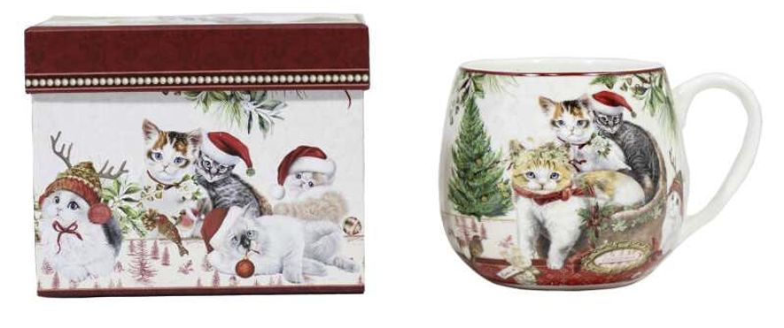 Boxed Mug Christmas Cats