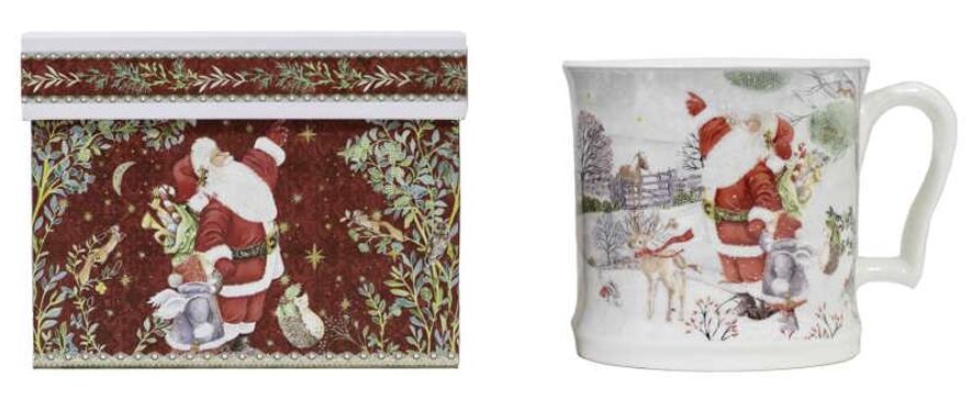 Boxed Mug Winter Santa
