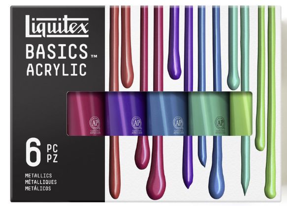 Liquitex Basics Metallic Set 6pc (118ml)