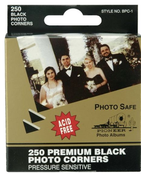 Pioneer Black Photo Corners