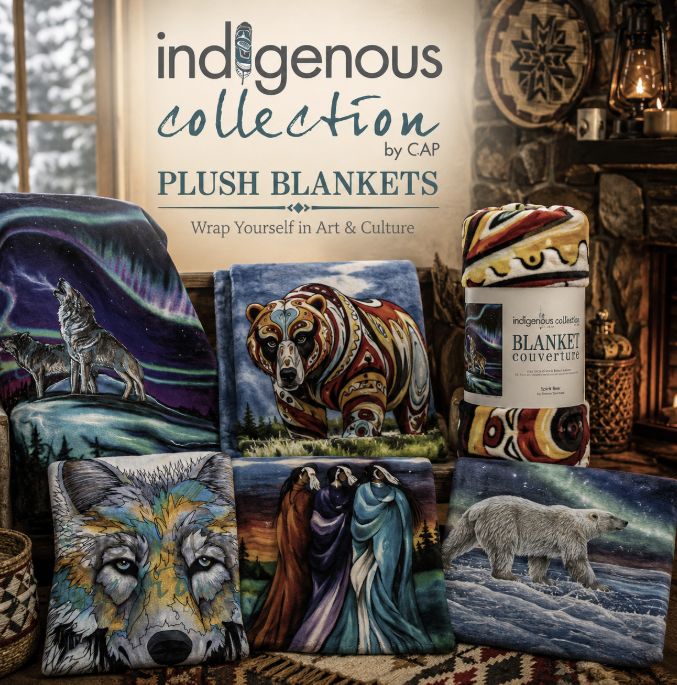 Indigenous Collection Printed Plush Blanket