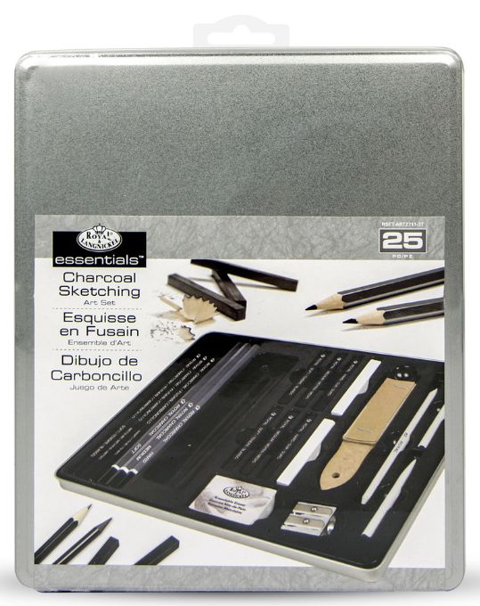 Royal &amp; Langnickel Essentials Charcoal Sketching Set 25pc