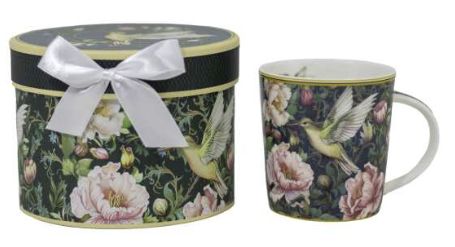 Boxed Mug Green Hummingbird