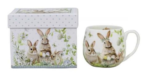 Boxed Mug White Rabbit