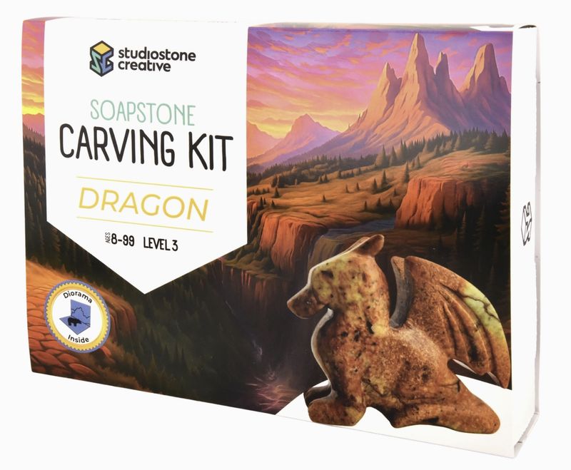 Soapstone Carving Kit - Dragon