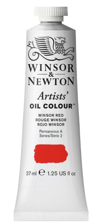 Windsor Artists Oil - 37ml - Windsor Red