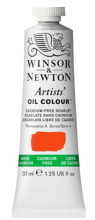 Windsor Artists Oil - 37ml - Cadmium Free Scarlet