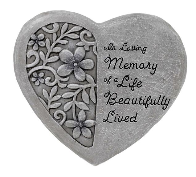 Memorial Stepping Stone Heart