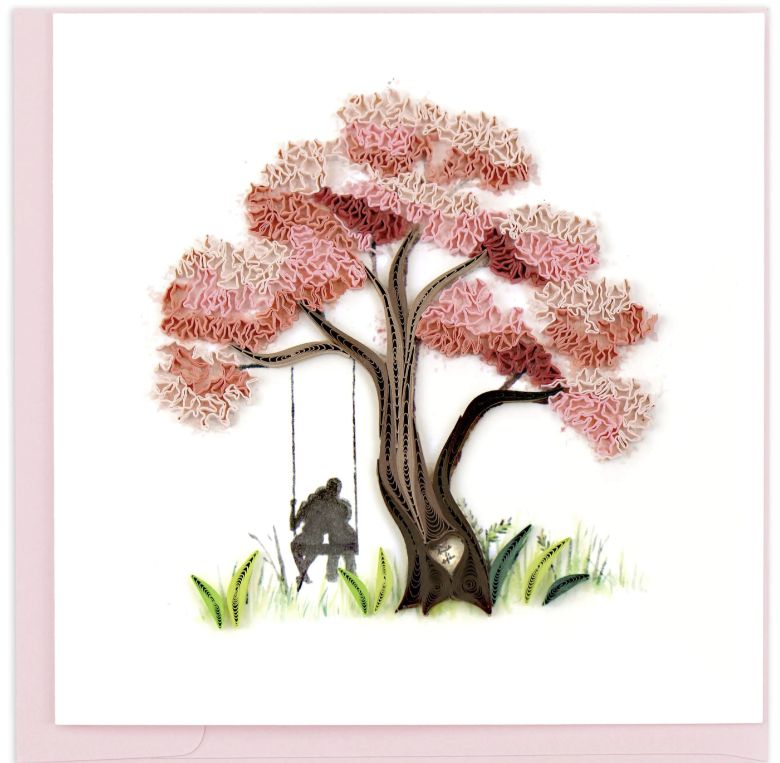 Quilling Card -  Blossoming Love